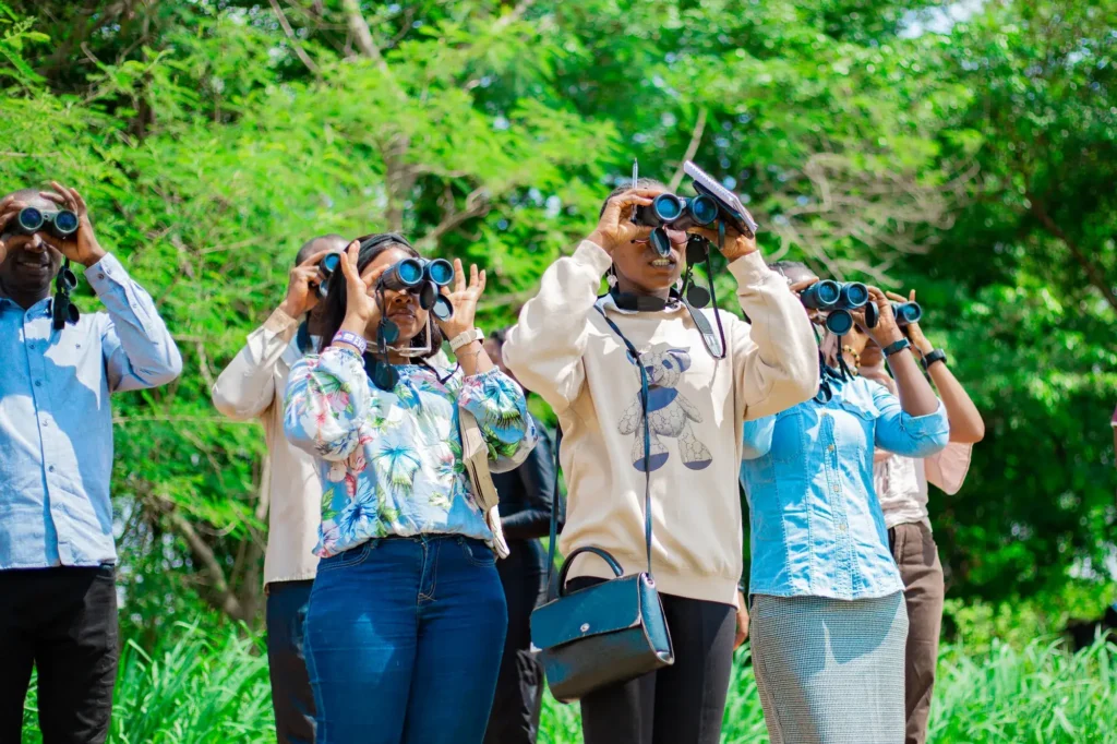 Conservation field training in the IITA forest reserve near Ibadan